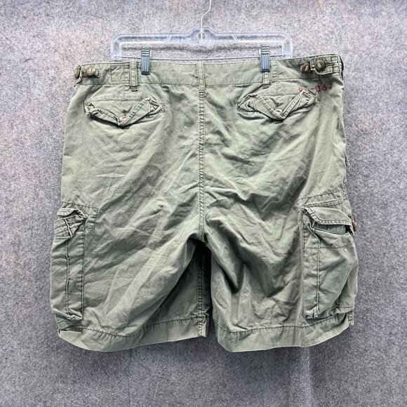 Vintage Ralph Lauren Shorts Men 40 Green Surplus Fit Cargo Military Utility 90s - Picture 2 of 10